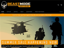 Tablet Screenshot of beastmodetactical.com